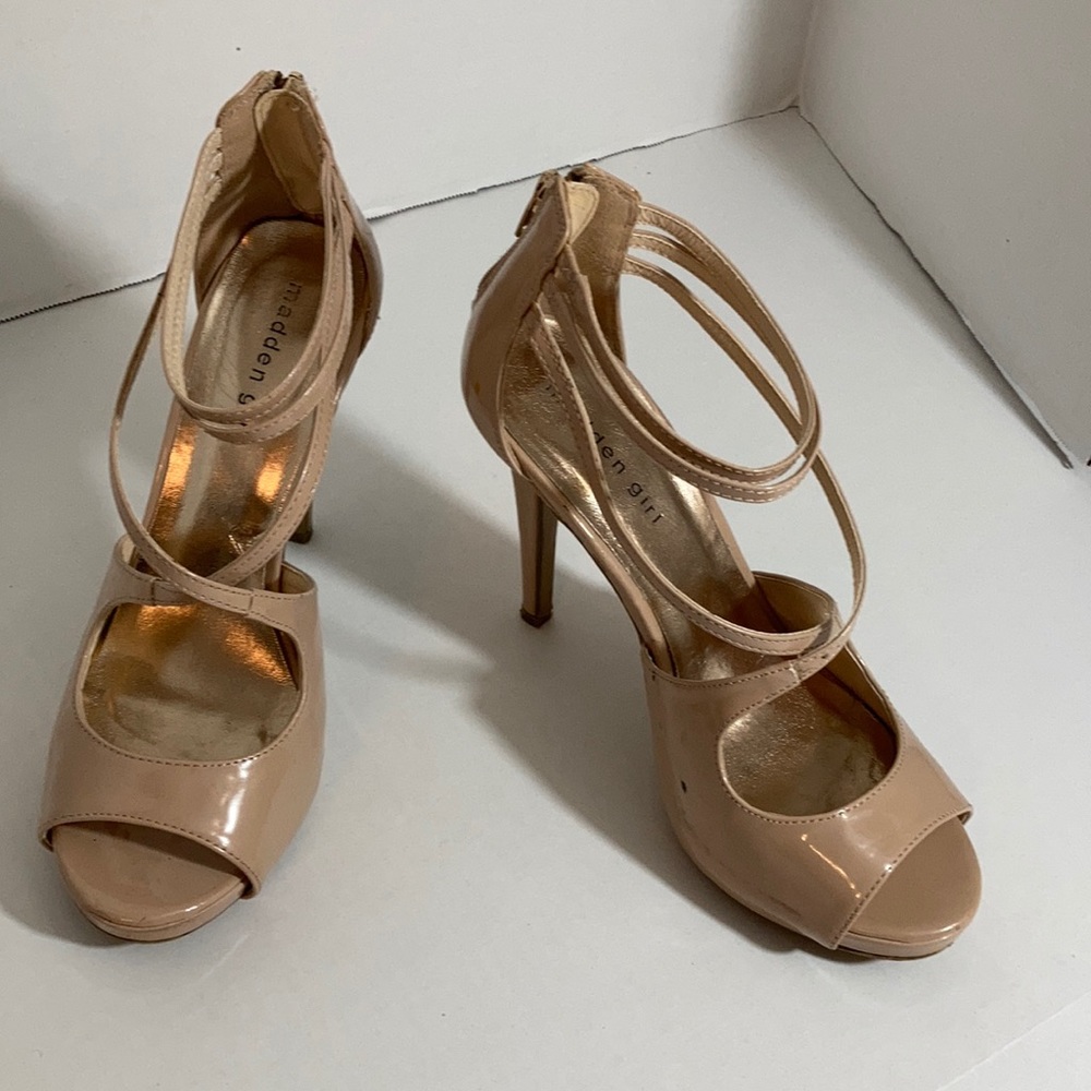 Steve Madden Strappy Heels Nude